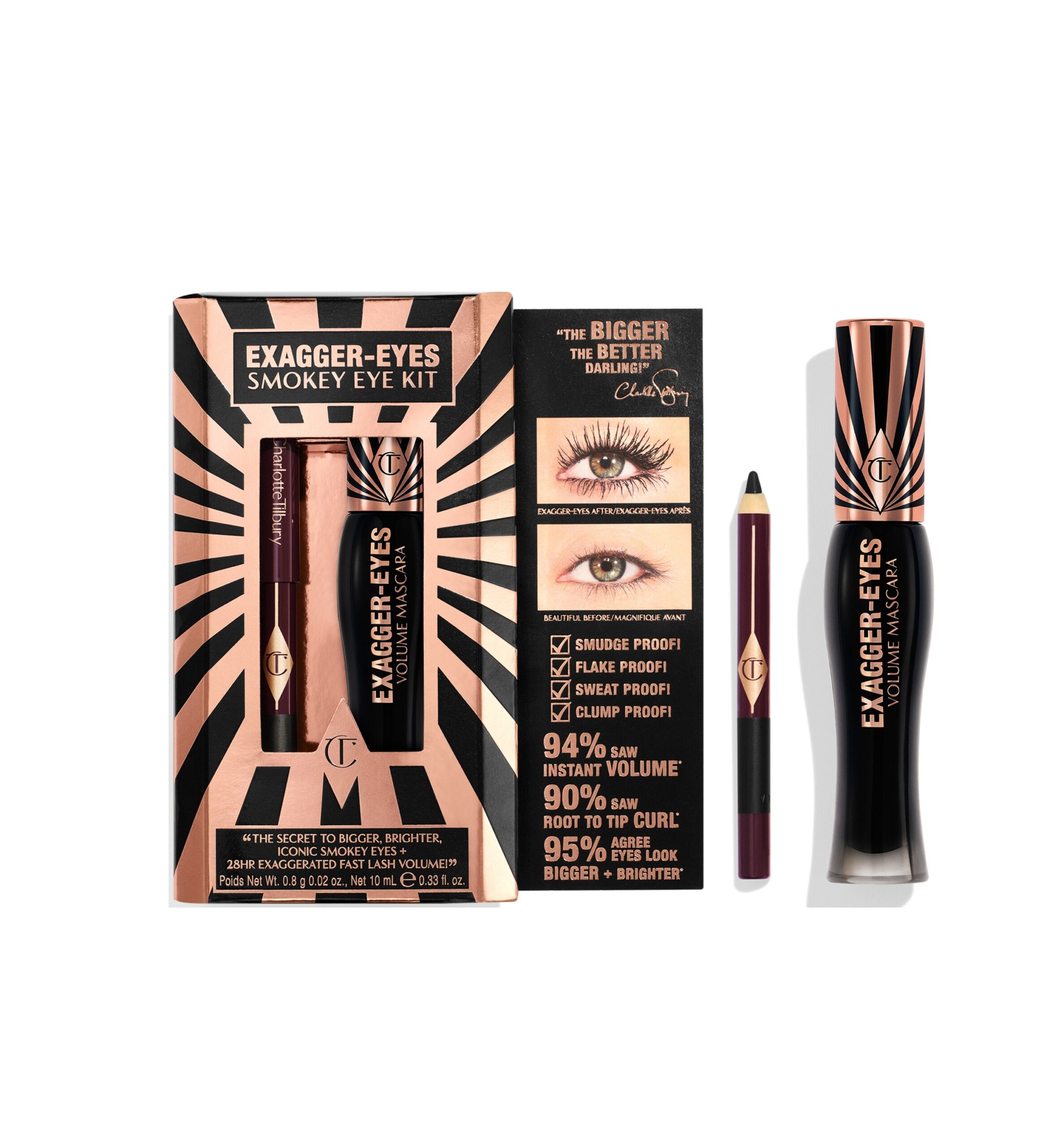 CHARLOTTE TILBURY EXAGGER-EYES SMOKEY EYE KIT مجموعة مكياج للعيون من شارلوت تيلبوري - Image 2