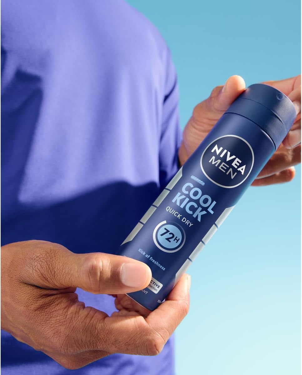 NIVEA MEN Deodorant Spray Cool Kick 200ml بخاخ مزيل العرق من نيفيا - Image 2