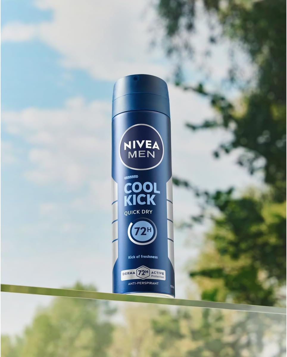 NIVEA MEN Deodorant Spray Cool Kick 200ml بخاخ مزيل العرق من نيفيا - Image 4
