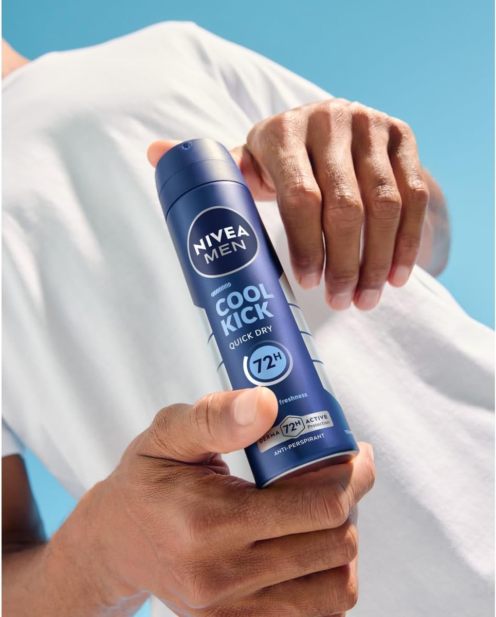 NIVEA MEN Deodorant Spray Cool Kick 200ml بخاخ مزيل العرق من نيفيا - Image 5