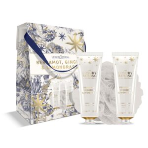 THE LUXURY BATHING Bergamot Ginger Lemongrass Bath Set مجموعة استحمام بالبرغموت والزنجبيل وعشب الليمون من ذا لكجري باثنك