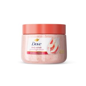 DOVE Body Scrub Crushed Cherries & Chia Milk Body Scrub دوف مقشر جسم بالخوخ الأبيض والأرز المطحون