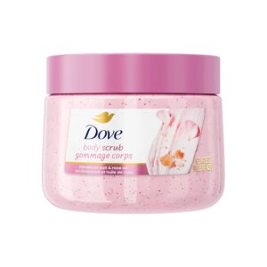 DOVE Body Scrub Gommage Corps Himalayan salt & rose oil 425g مقشر للجسم بملح الهيمالايا وزيت الورد دوف مقشر عميق