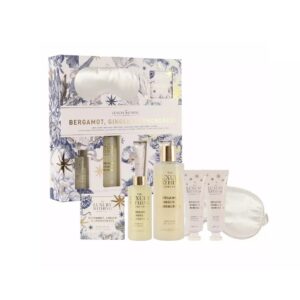 THE LUXURY BATHING Bergamot Ginger and Lemongrass Ultimate Pamper Gift Set   مجموعة العناية بالجسم بالبرغموت والزنجبيل وعشب الليمون من ذا لكجري باثنك