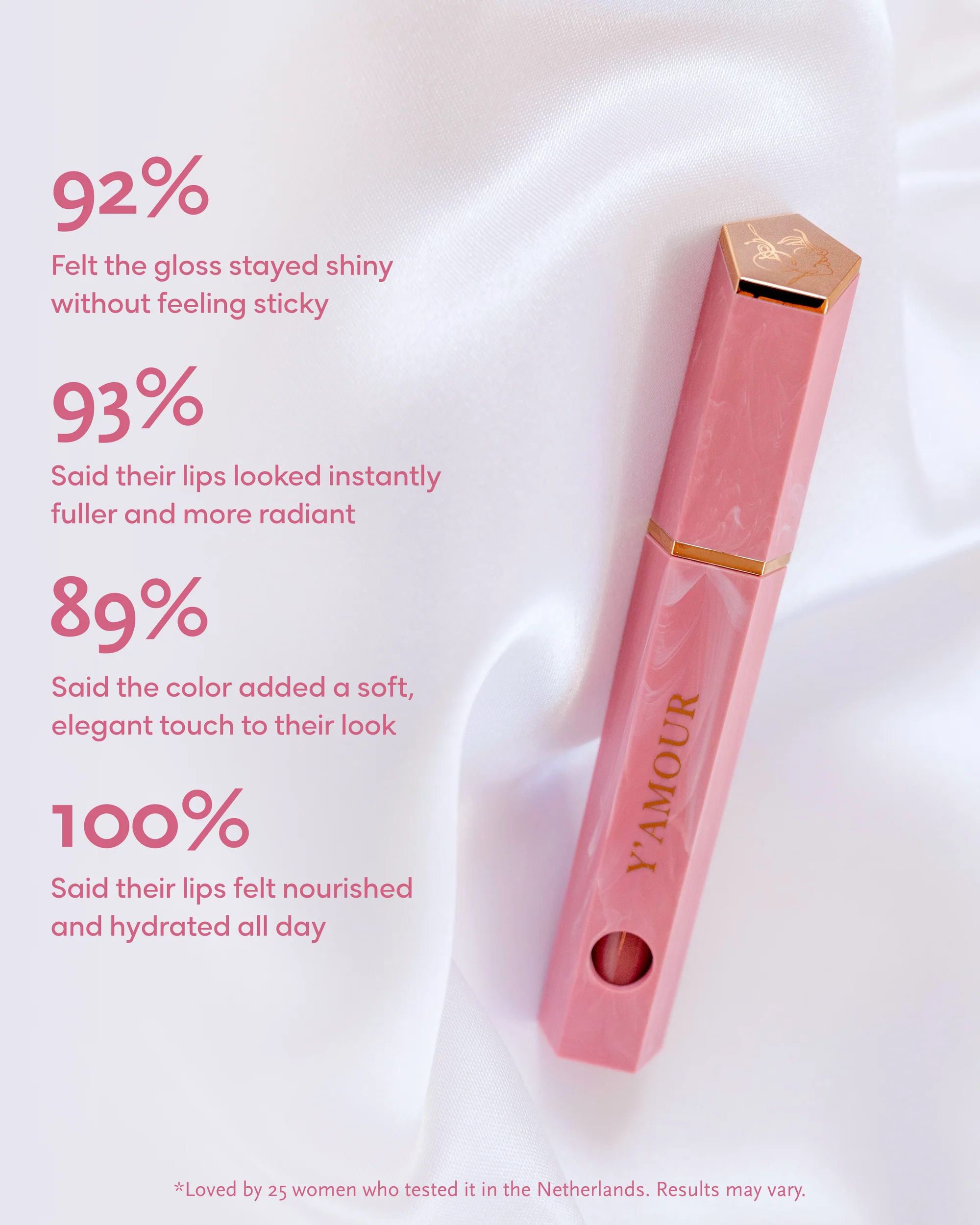 Y'AMOUR Silk Soft Lip Gloss ملمع شفاه ناعم كالحرير من يامور - Image 2
