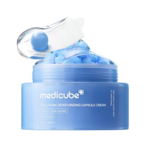 MEDICUBE HYALURONIC MOISTURIZING  CAPSULE CREAM 55g كريم مرطب للبشرة معزز بكسبولات حمض الهيالورونيك  من ميديكيوب