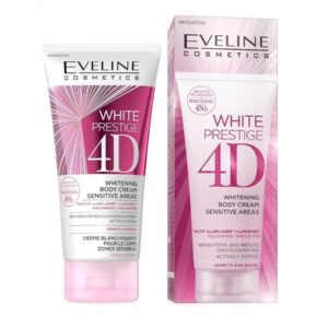 EVELINE WHITE PRESTIGE 4D WHITENING SENSITIVE AREAS BODY CREAM إيڤيلين كريم مفتح للجسم