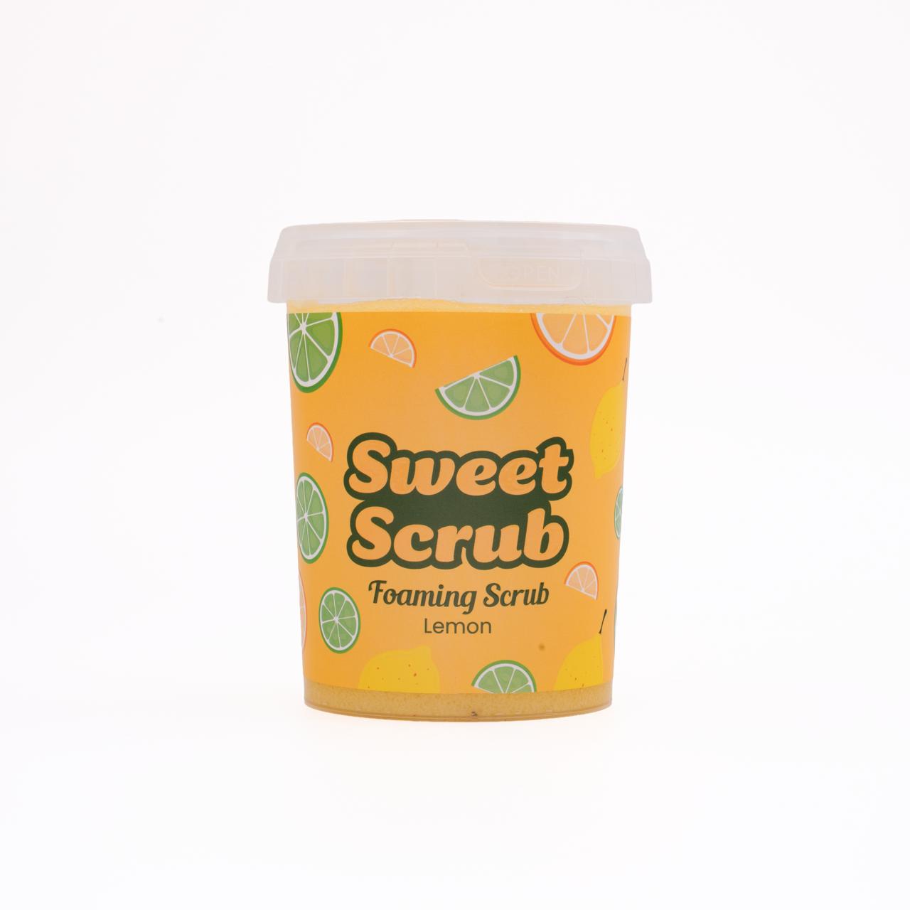 SWEET SCRUB FOAMING SCRUB LEMON BODY SCRUB سكراب  رغوي مقشر للجسم