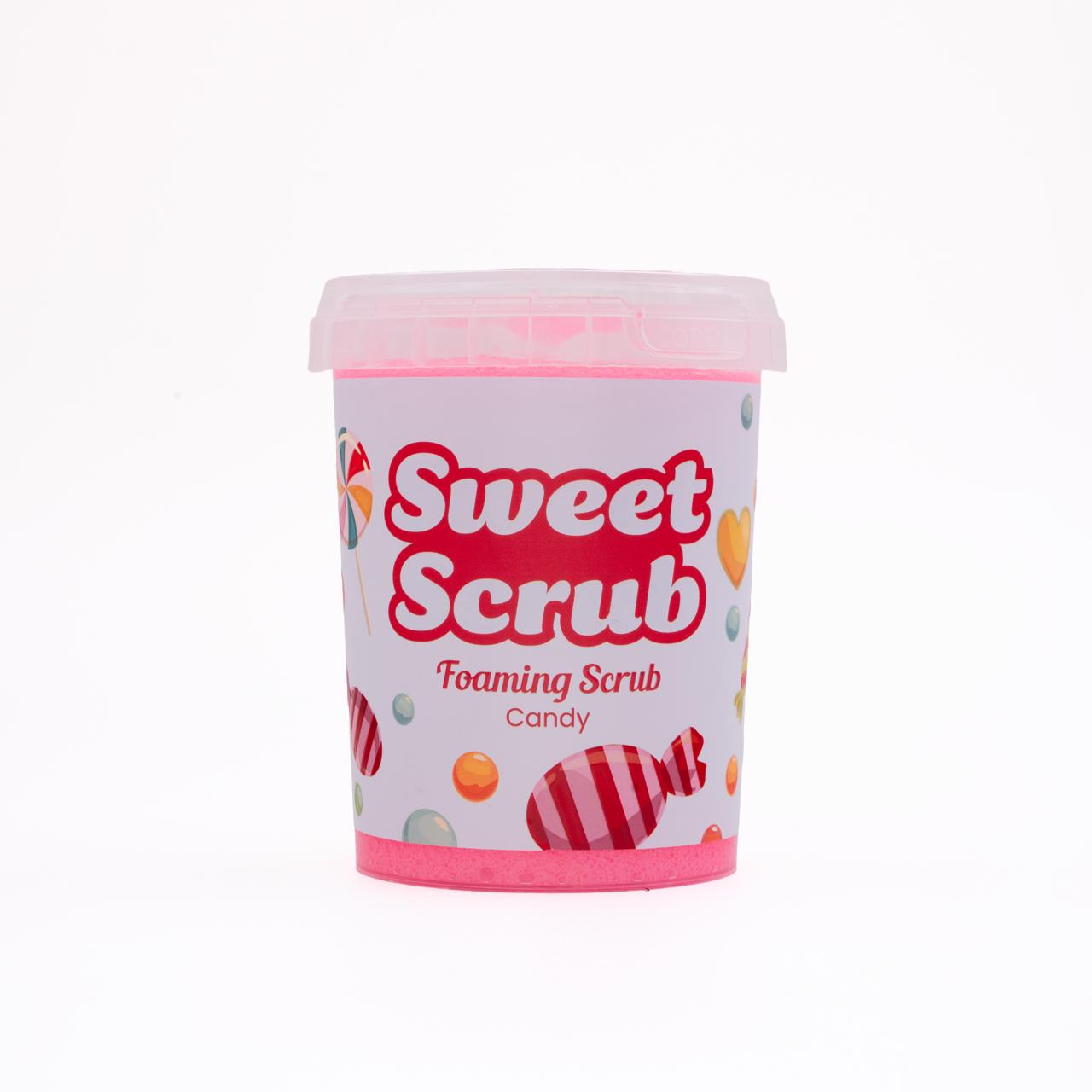 SWEET SCRUB FOAMING SCRUB CANDY BODY SCRUB سكراب رغوي مقشر للجسم