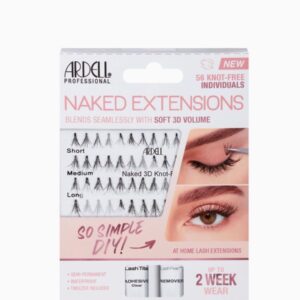 ARDELL Naked Extensions - 56 Knot Free Individuals مجموعة رموش اصطناعية من ارديل