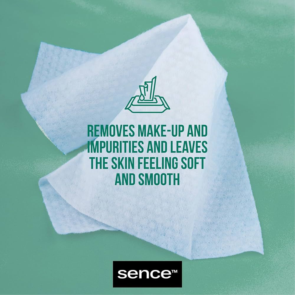 SENCE ALOE VERA FACIAL CLEANSING WIPES سينس بيوتي مناديل مبللة منظفة للبشرة - Image 4