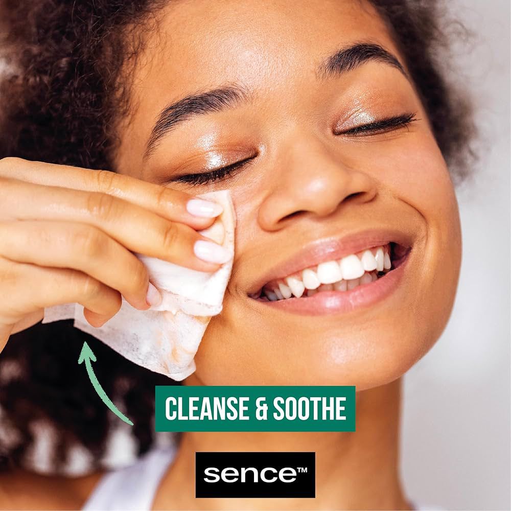 SENCE ALOE VERA FACIAL CLEANSING WIPES سينس بيوتي مناديل مبللة منظفة للبشرة - Image 2