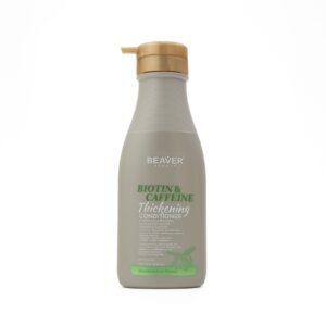 BEAVER Biotin Caffeine Thickening Conditioner for Thin and Weak Hair 500ml بيفر بلسم لتكثيف الشعر الخفيف والضعيف