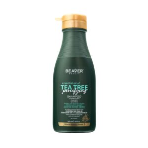 BEAVER Tea Tree Oil Purifying Shampoo 500ml  بيفر شامبو منقي للشعر مضاد للقشرة بزيت شجرة الشاي
