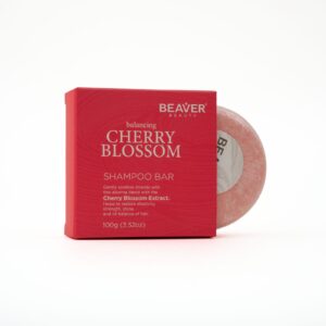 BEAVER Cherry Blossom Shampoo Bar 100g صابونة شامبو برائحة زهر الكرز
