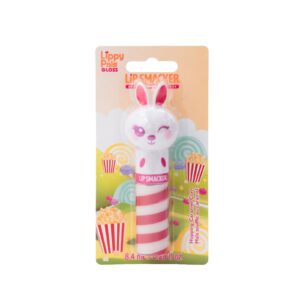 LIPPY PALS Swirl Lip Gloss - Bunny Lip Balm Caramel & Corn Flavor  ليپي بالس سماكر مرطب شفاه