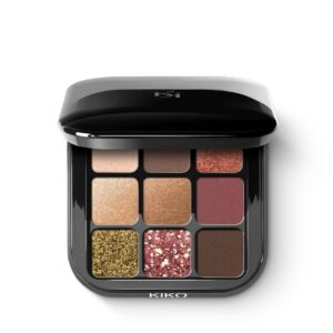 KIKO MILANO glamour multi finish eyeshadow palette - 03 Burgundy Notes   لوحة ظلال العيون من كيكو ميلانو
