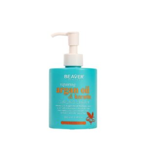 BEAVER Argan Oil & Keratin Curls Cream 250ml  كريم الأرغان والكيراتين لتجعيد الشعر