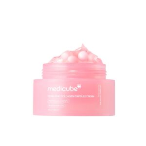 MEDICUBE PDRN Pink Collagen Capsule Cream 55g  كريم كبسولات الكولاجين للعناية بالبشرة من ميدكيوب