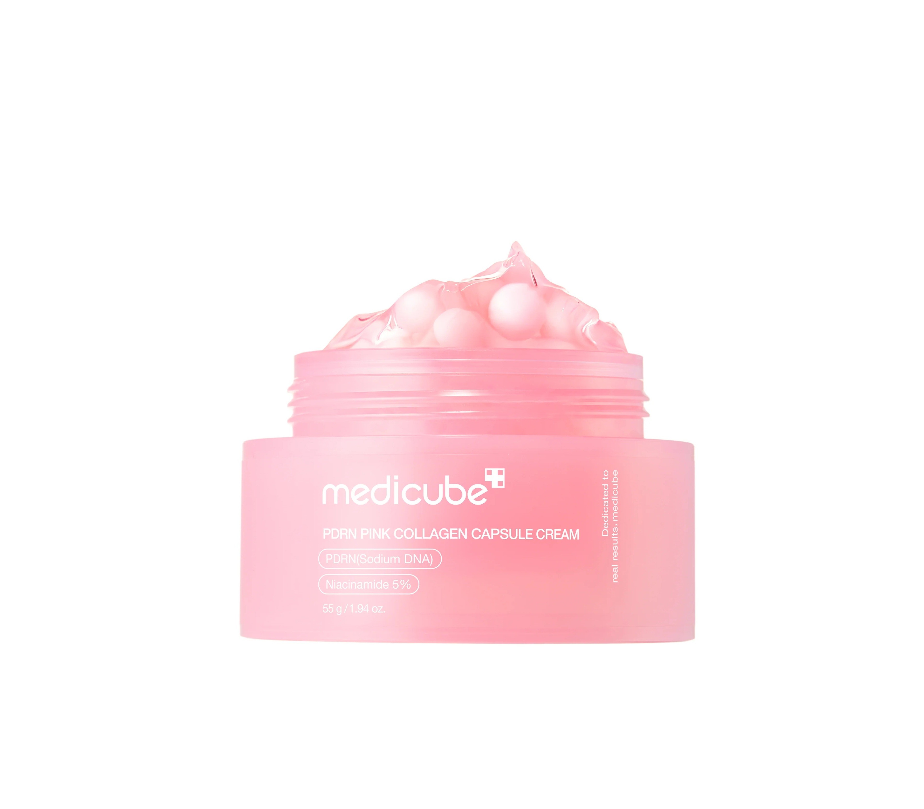 MEDICUBE PDRN Pink Collagen Capsule Cream 55g  كريم كبسولات الكولاجين للعناية بالبشرة من ميدكيوب