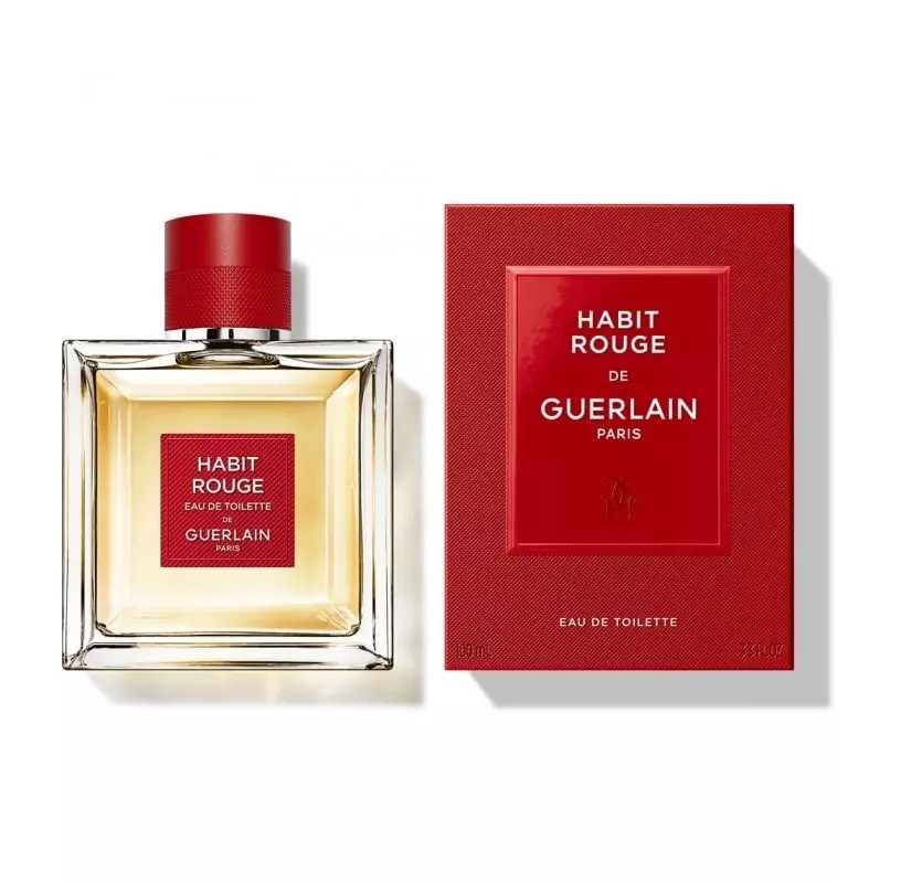 GUERLAIN Habit Rouge Eau de toilette For Men 100ML عطر كويرلاين للرجال - Image 2