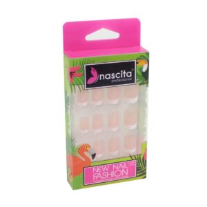 Nascita Natural French False Nails 24-Pack - 44 ناسيتا اظافر اصطناعية