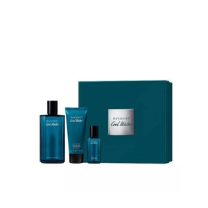 DAVIDOFF Cool Water Eau de Toilette for Men Trio Gift Set  مجموعة هدايا من ديفيد اوف
