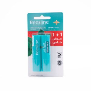 BEESLINE Lip Care Coolips Spf 15 1+1 مرطب الشفاه بنكهة النعناع بعامل حماية من الشمس من بيزلين