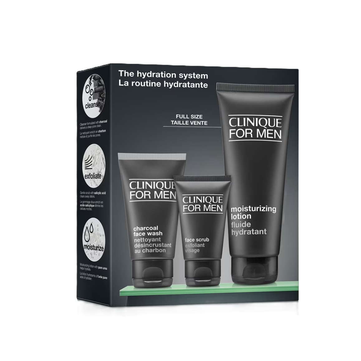 CLINIQUE The Hydration System For Men Skincare Set كلينيك بكج العناية بالبشرة للرجال - Image 2