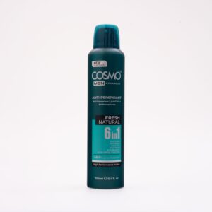 COSMO MEN ADVANCED ANTI-PERSPIRANT FRESH NATURAL 6IN1 250ml كوزمو رذاذ مانع للتعرق