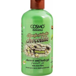 COSMO DELICIOUS KUNAFA PISTACHIO CHOCOLATE SHOWER AND BATH GEL 500ml كوزمو غسول منظف ومرطب للجسم