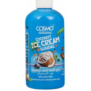 COSMO DELICIOUS COCONUT ICE CREAM SUNDAE SHOWER AND BATH GEL 500ml كوزمو غسول منظف ومرطب للجسم
