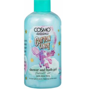 COSMO DELICIOUS COTTON CANDY SHOWER AND BATH GEL 500ml كوزمو غسول منظف ومرطب للجسم