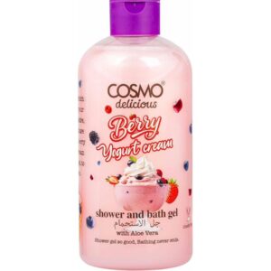 COSMO DELICIOUS BERRY YOGURT CREAM SHOWER AND BATH GEL 500ml كوزمو غسول منظف ومرطب للجسم