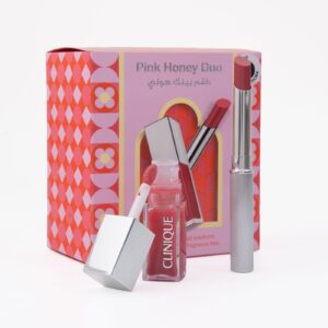 CLINIQUE Pink Honey Duo كلينك مجموعة احمر شفاه مرطبة