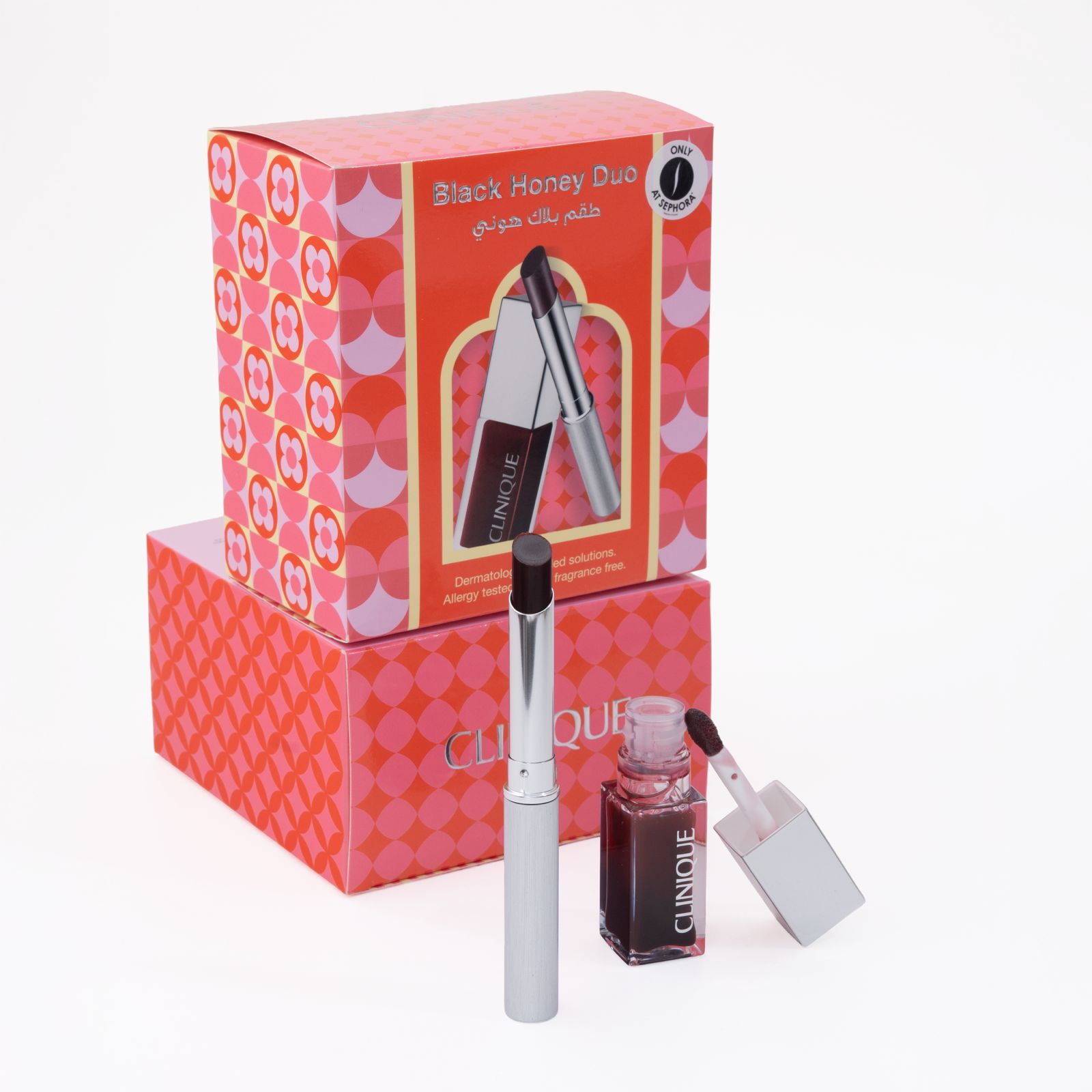 CLINIQUE Black Honey Duo  كلينك مجموعة احمر شفاه مرطبة