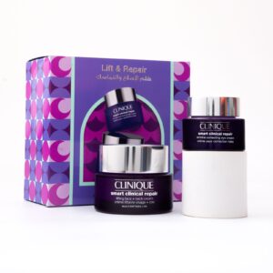 CLINIQUE Lift & Repair (Lifting Face and Neck Cream 50ml + Eye Cream 15ml) Set كلينك مجموعة العناية بالبشرة