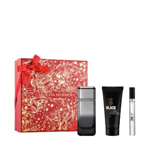CAROLINA HERRERA 212 VIP Black Elixir Eau De Parfum (100ml+10ml +100ml) Gift Set For Men كارولينا هيريرا طقم هدايا للرجال