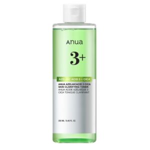 ANUA AZELAIC ACID 3 CICA SKIN CLARIFYING TONER 250ml (For Sensitive Acne-Prone Skin) أنوا تونر للعناية بالبشرة الحساسة والمعرضة للحبوب