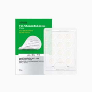 ANUA TRIPLE ACID SPOT CARE MICRODART PATCH - 12 PIECE أنوا لاصقات معالجة للحبوب
