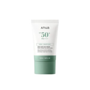 ANUA CICA + HEARTLEAF Airy Sun Cream spf50+ 50ml انوا كريم واقٍ من الشمس خفيف الوزن