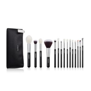 HEARTS Professional Makeup Brush Set 15pcs Face & Eye Brushes هارتس مجموعة فرش مكياج مكونة من 15 قطعة، فرش للوجه والعينين