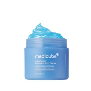 MEDICUBE Hyaluronic Ceramide Moisturizing Jelly Cream for All Skin Types 50ml  ميدكيوب كريم جل مرطب بحمض الهيالورونيك والسيراميد مناسب لجميع أنواع البشرة