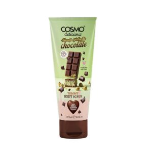 COSMO Kunafa Pistachio Chocolate Body Scrub With Shea Butter 275ml كوزمو مقشر الجسم بالكنافة والفستق والشوكولاتة