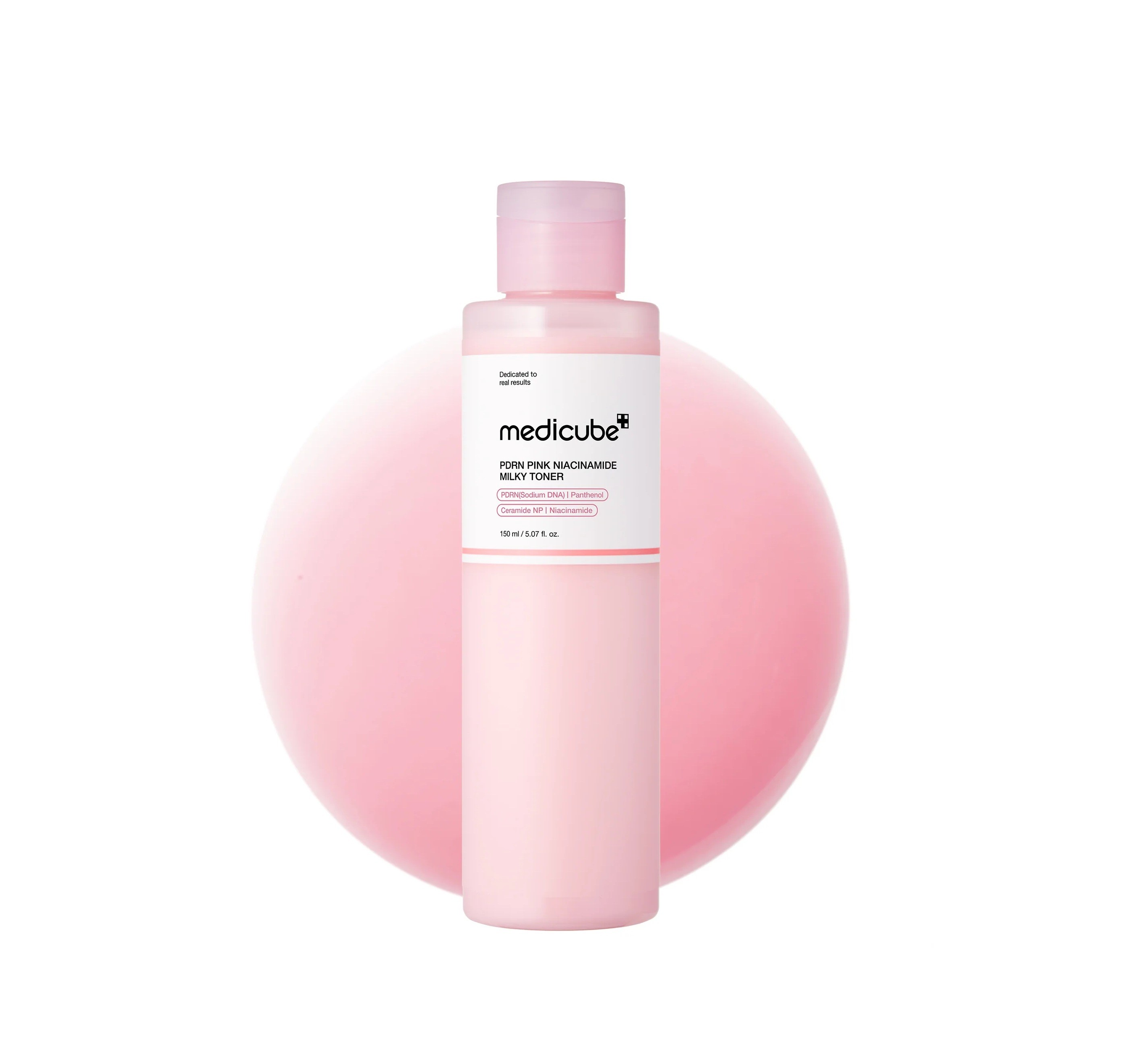 MEDICUBE PDRN Pink Niacinamide Milky Toner 150ml  ميدكيوب تونر حليبي مرطب للبشرة مناسب لجميع انواع البشرة