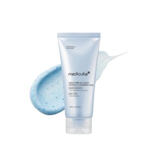 MEDICUBE Zero Pore Capsule Cleansing Foam 120g  ميدكيوب غسول رغوي لتقوية حاجز البشرة وتنقية المسام