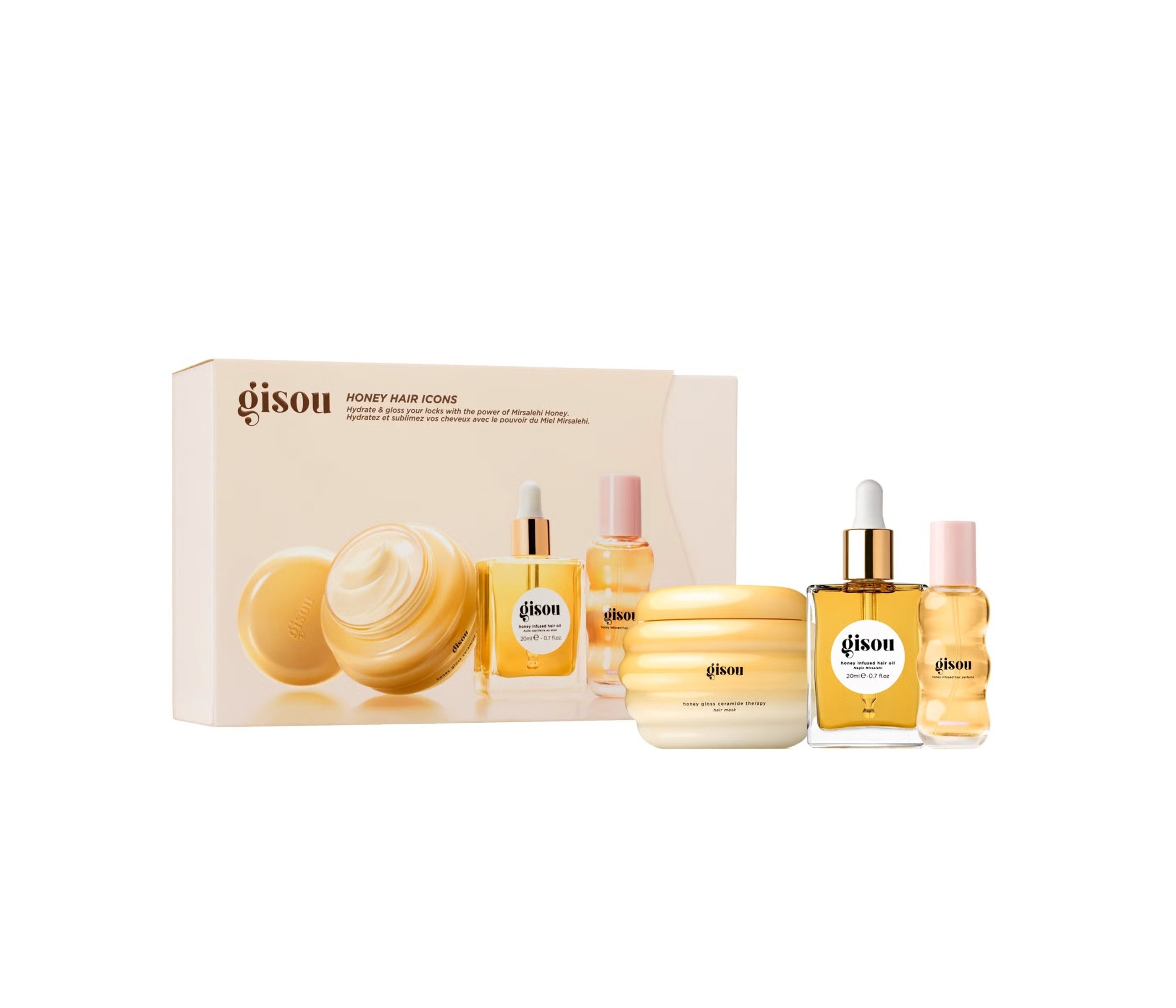 GISOU Gisou Honey Hair Icons SET  جيسو مجموعة العناية بالشعر