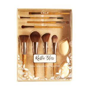 CALA RUSTIC BLISS TOTAL FACE COLLECTION SET 10 PCS كالا مجموعة فرش مكياج