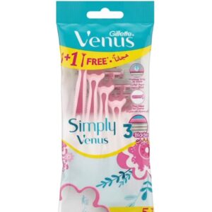 GILLETTE VENUS SIMPLY (4+1 FREE) جيليت فينوس شفرات للنساء