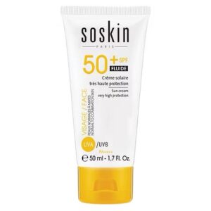 SOSKIN SUN CREAM VERY HIGH PROTECTION FOR NORMAL TO COMBINATION SKIN50ml سو سگين واقي شمس بحماية عالية للبشرة العادية والمختلطة
